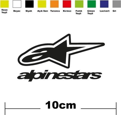 Alpinestars Sponsor Marka Tek Renk Sticker Etiket