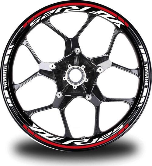 Sarı Yamaha Mt 09 Takım Jant Sticker Etiket
