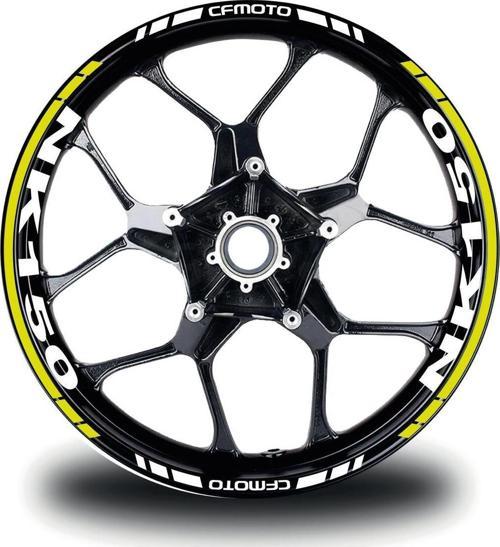 CFMOTO 150NK Takım Jant Sticker Etiket Modeli Neon Sarı Renk