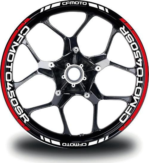 Cfmoto 450sr Jant Sticker Iç Dış Yazılı Kırmızı