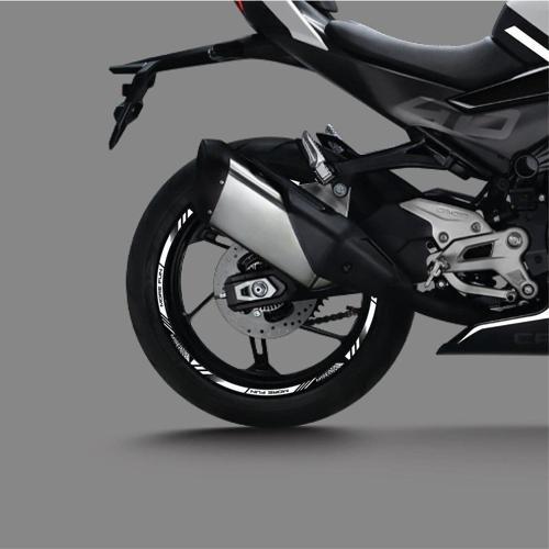 CFMOTO 450SR Sticker Jant Dışı Şerit Baskılı Beyaz