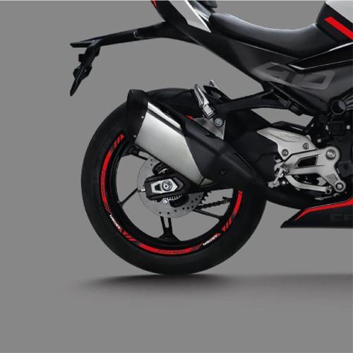 CFMOTO 450SR Sticker Jant Dışı Şerit Baskılı Kırmızı