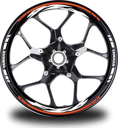 Turuncu Yamaha FZ6 Jant Sticker Etiket