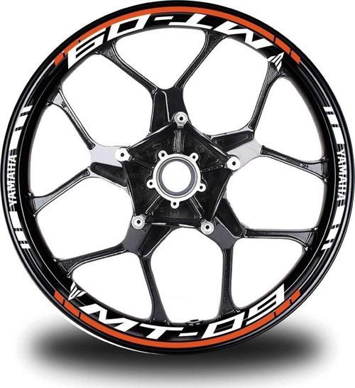 Turuncu Yamaha Fz6 Takım Jant Sticker Etiket