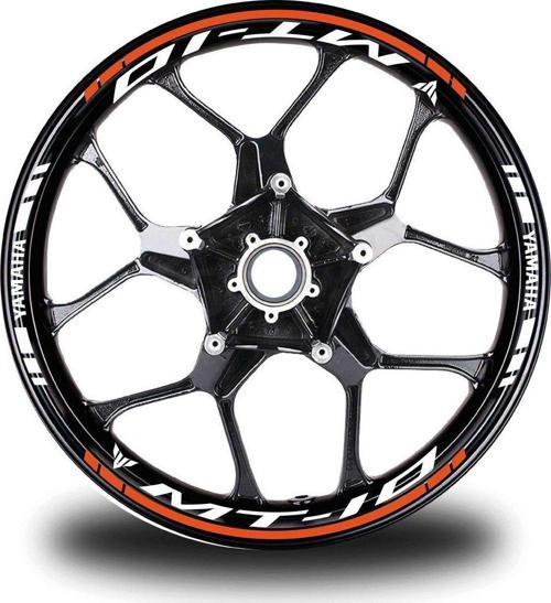 Turuncu Yamaha MT 10 Jant Sticker Etiket