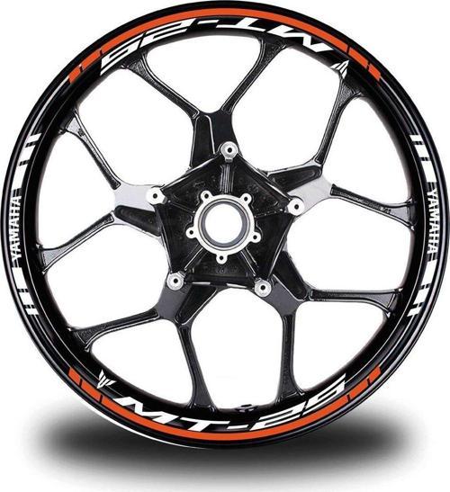 Turuncu Yamaha MT 25 Takım Jant Sticker Etiket