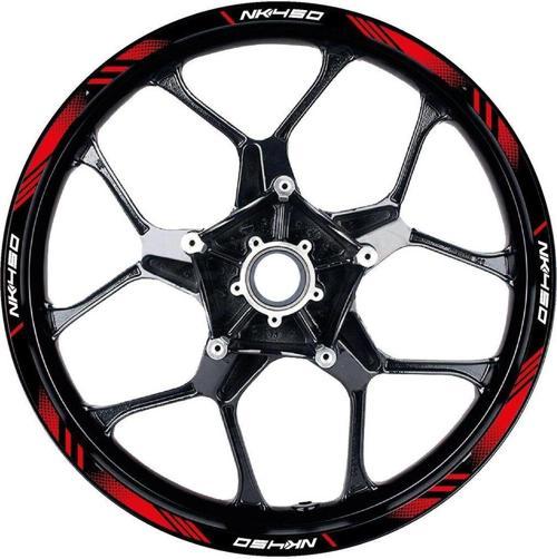 CFMOTO NK450 Sticker Jant Dışı Şerit Baskılı Kırmızı Model