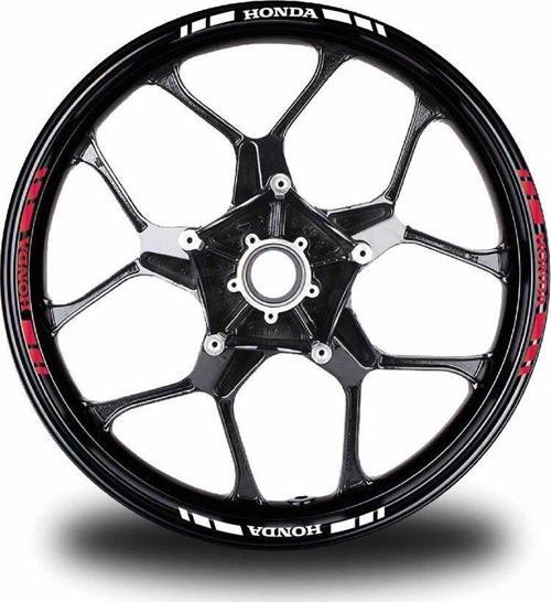 Honda Yazılı Kısa Dış Şerit 16'lı Jant Sticker Çift Renk Modeli