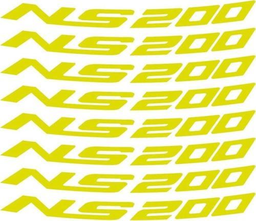 Bajaj Pulsar NS200 Jant İçi Sticker Etiket Modeli