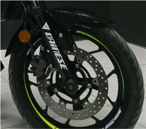 Yamaha MT 25 Neon Yeşil Jant Dışı Şerit Sticker Etiket Modeli uyumlu