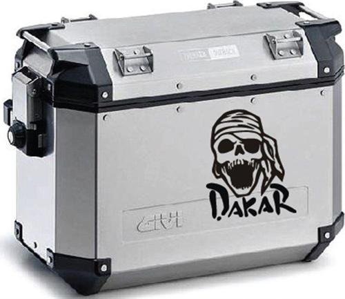 Kuru Kafa Desenli Dakar Motosiklet Çanta Sticker Etiket Modeli - 2