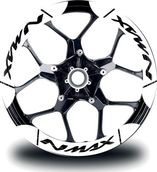 YAMAHA Nmax İç & Dış Jant Sticker Etiket Modeli Beyaz