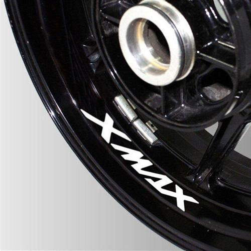 Yamaha XMAX Beyaz Jant Sticker Etiket Modeli