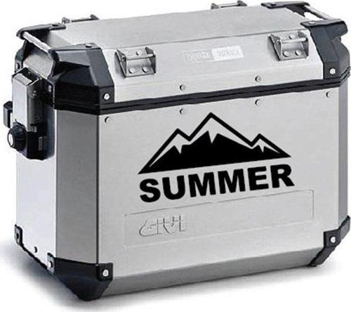 Summer Desenli Motosiklet Çanta Sticker Etiket Modeli
