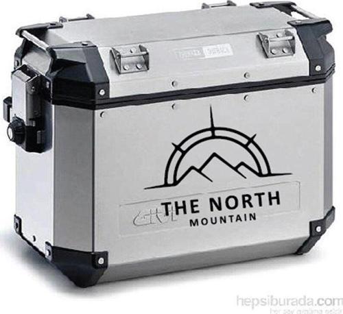 The North Mountain Motosiklet Çanta Sticker Etiket Modeli