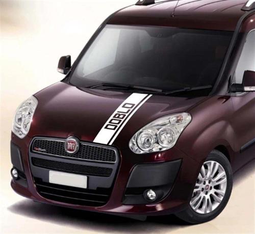 Fiat Doblo Ön Kaput Şerit Sticker Etiket Modeli