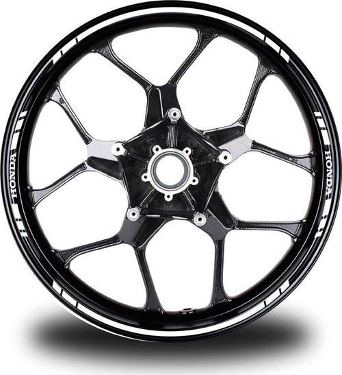Yamaha Yazılı Kısa Yazısız Uzun Dış Şerit 16'lı Çift Renk Jant Sticker Modeli
