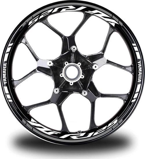 Beyaz Yamaha Yzf R25 Takım Jant Sticker Etiket