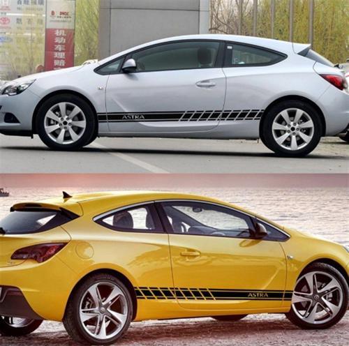 Opel Astra Yan Kapı Yazılı Sticker Etiket Modeli