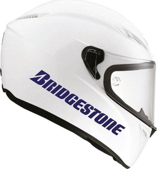 Tek Renk Bridgestone (bridgestone Helmet Stickers) Kask Sticker Etiket Modeli
