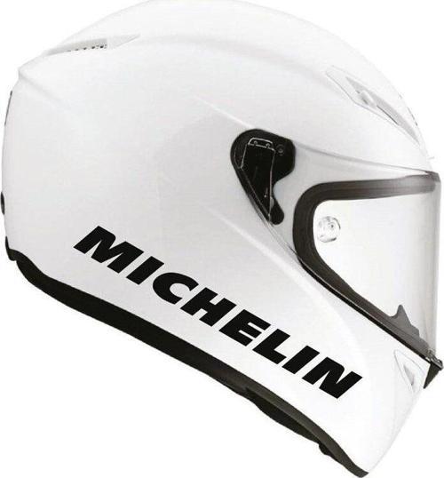 Tek Renk Michelin (michelin Helmet Stickers) Kask Sticker Etiket Modeli