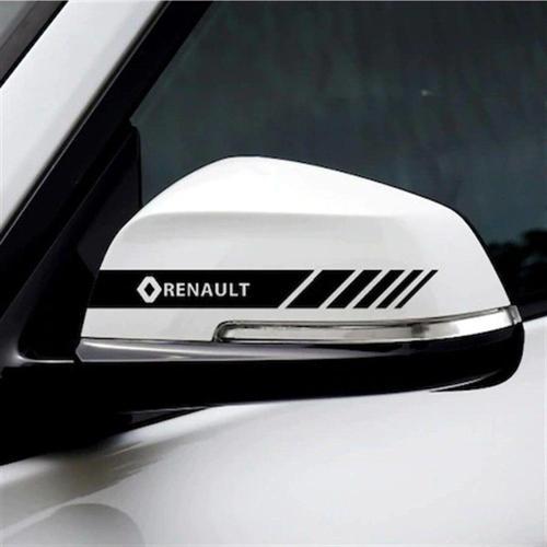 Renault Logo ve Yazılı Ayna Sticker Etiket Modeli