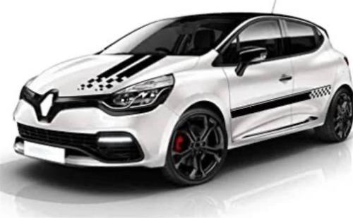 Renault Yan Ve Kaput Şerit Sticker Etiket Model