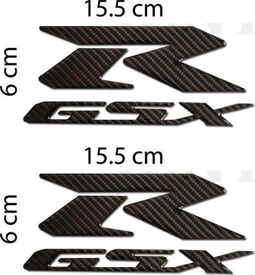 Suzuki GSX-R kabartmalı Damla Sticker Etiket Modeli