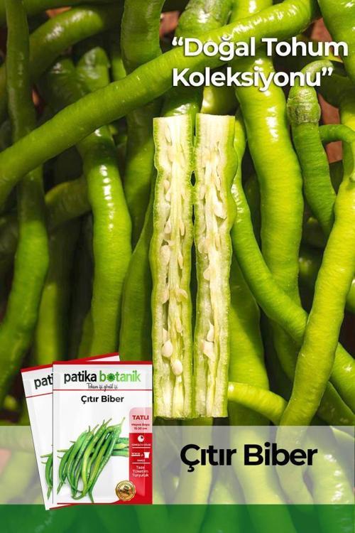 150 Adet Yerli Ata Çıtır Biber Tohumu (Sivri, Tatlı)