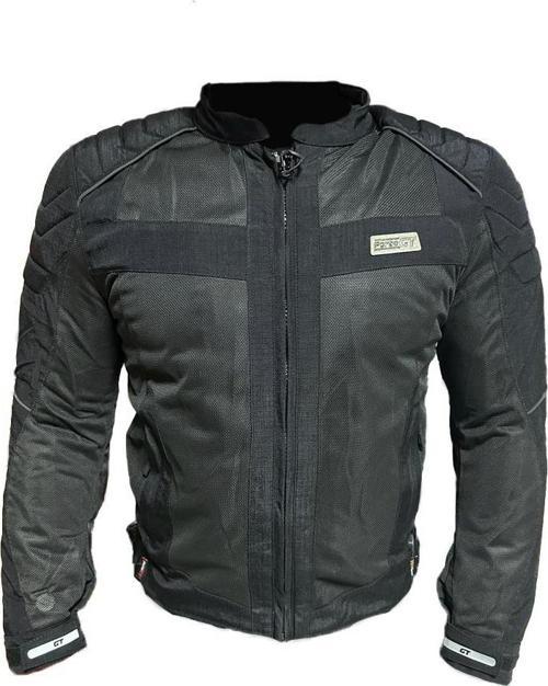 2001057 Dark Night Yazlık Mont 3 Kademeli Korumalı Motosiklet Montu 2XL Beden Siyah