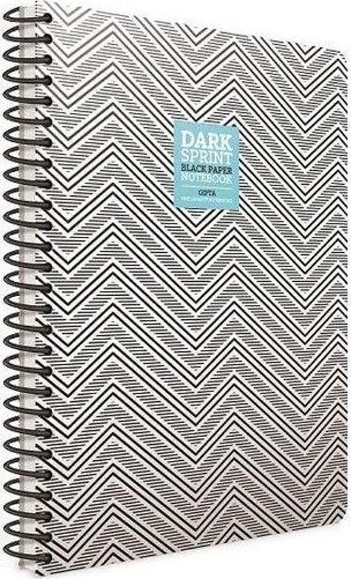 Dark Sprint Spiralli Karton Kapak Defter