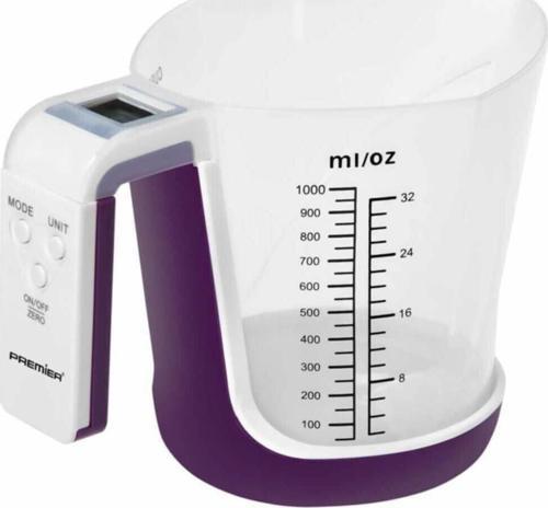 Pks 284 Lcd Göstergeli Sıvı Ve Katı Dijital Mutfak Tartısı Mor
