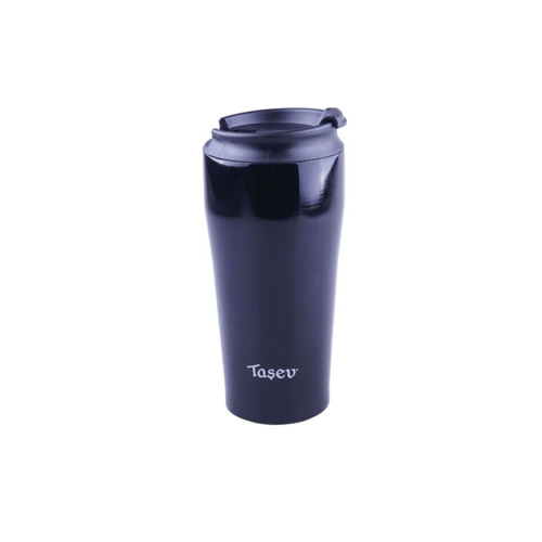 Taşev Pira Bardak Termos Siyah 400 ml