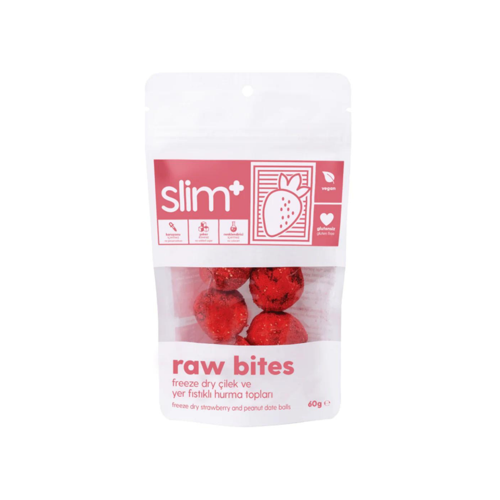 Slim Plus Raw Bites çilekli 60 gr