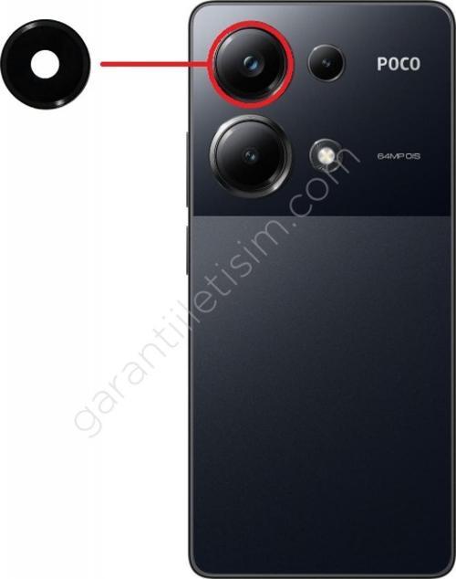 Poco M6 Pro Kamera Camı Üst