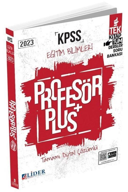 2023 Kpss Eğitim Bilimleri Profesör Dijital Çözümlü (qr Kod)soru Bankası