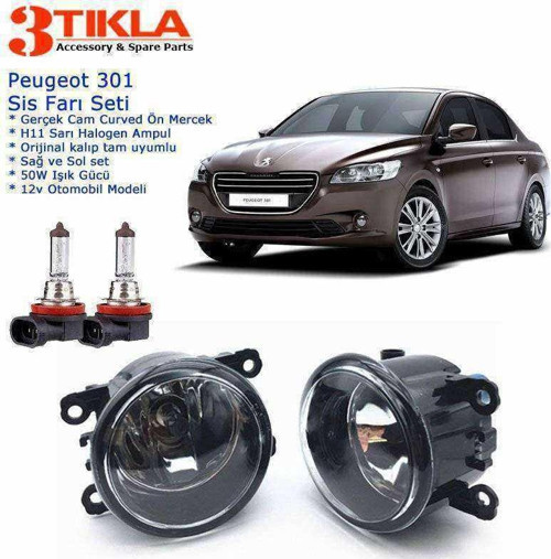 Peugeot 301 2012 Sis Farı Seti Oem: 8200074008