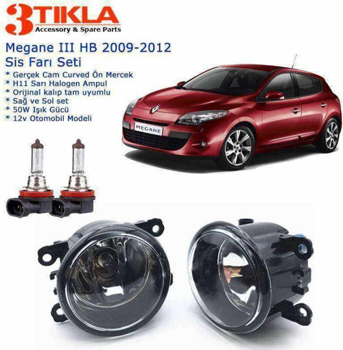 Renault Megane III HB 2009 Sis Farı Set Oem: 8200074008