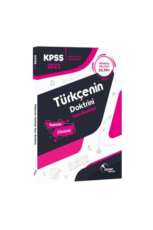 Doktrin Yayınları 2022 KPSS Türkçenin Doktrini Çözümlü Soru Bankası