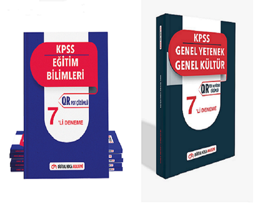 Dijital Hoca 2023 Eğitim Bilimleri + Genel Yetenek-Genel Kültür QR Çözümlü 7 Deneme Seti