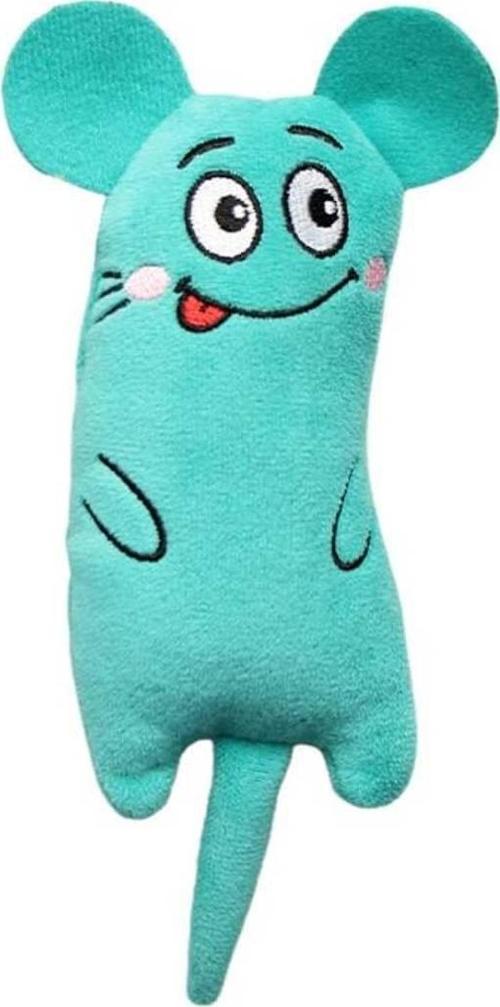Peluş Kedi Oyuncağı Kedi Otlu Catnipli Turkuaz Yeşili 1 Adet