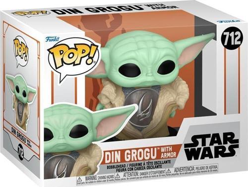 Pop! Star Wars: The Mandalorian - Din Grogu With Armor Vinyl Figure Figür