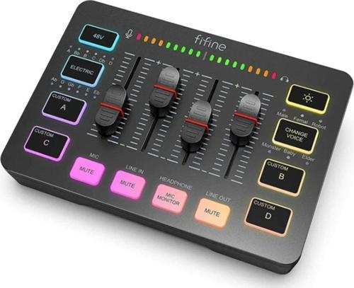 Sc3 Usb Stüdyo Kayıt Ses Kartı - Efektli Canlı Yayın Mikseri