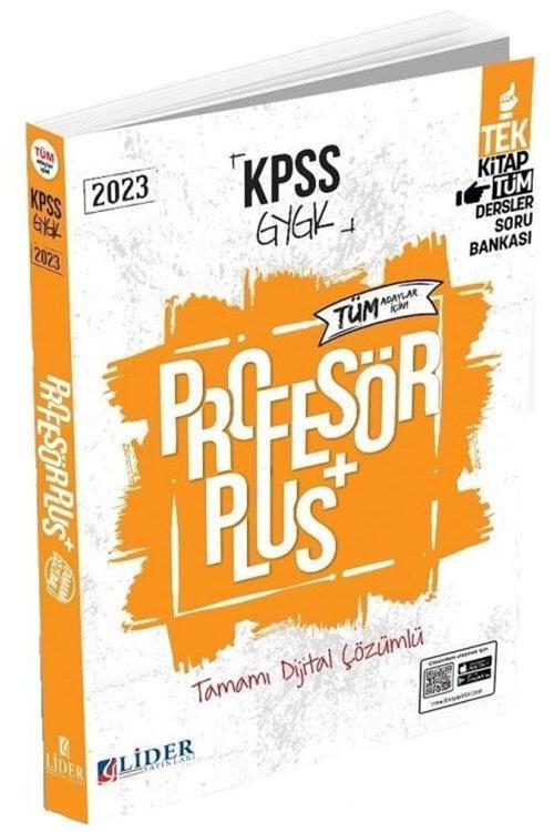 2023 Kpss Genel Kültür Genel Yetenek Profesör Dijital Çözümlü (qr Kod) Soru Bankası