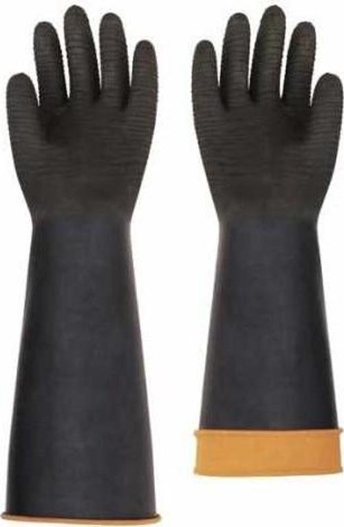 Kauçuk Eldiven Hava Ve Sıvı Geçirmeyen Yağlı Ortam Eldiveni Starline H2-45 No 11
