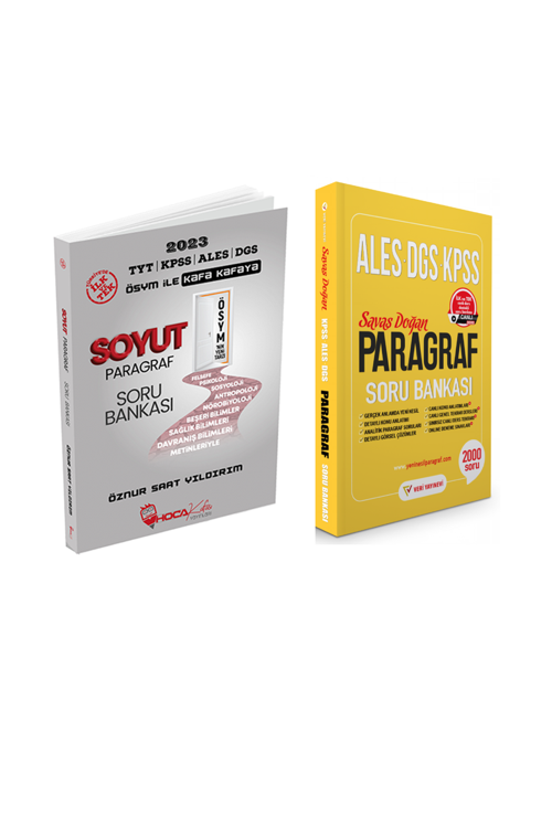 Veri Yayınları ALES DGS KPSS Paragraf Soru Bankası+Hoca Kafası Soyut Paragraf Soru Bankası İkili Set