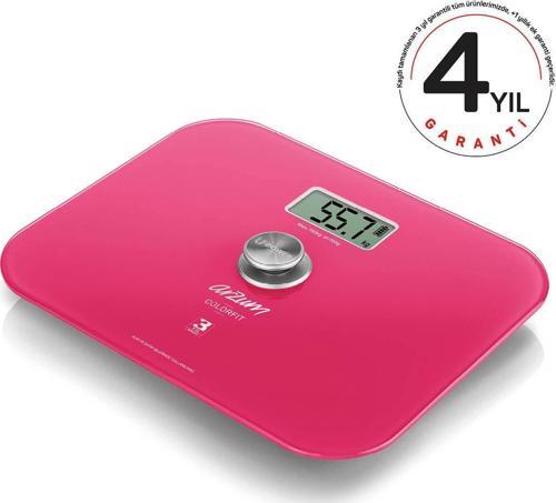 Ar5034 Colorfit Çevre Dostu Pembe Cam Dijital Baskül