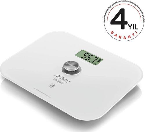 Ar5034 Colorfit Çevre Dostu Beyaz Cam Dijital Baskül