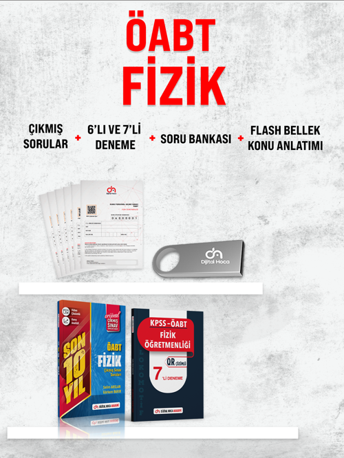 Dijital Hoca Akademi ÖABT Fizik Öğretmenliği Muhteşem Dörtlü Set