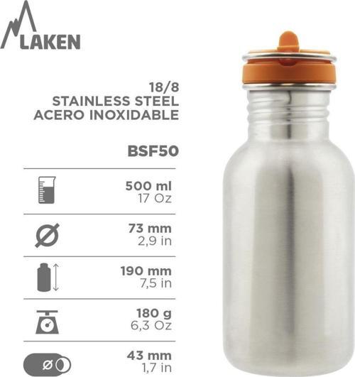 Şişe  ACERO T.FLOW 0,5L Paslanmaz Çelik